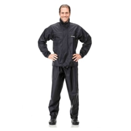 Capa De Chuva Motoqueiro Nylon Pantaneiro Com Gola